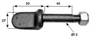 Threaded Gudgeon (weld on) (1105)