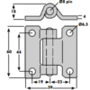 Locker Hinge Stainless Steel (3123) - Image 2