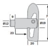 Droplock Fastener Weld On Zinc Plated (3356) - Image 2