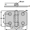 Locker Hinge Zinc Plated or Stainless Steel (3122) - Image 2