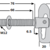 Droplock Fastener Bolt On Zinc Plated (3349) - Image 2