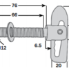 Droplock Fastener Bolt On Zinc Plated (3354) - Image 2