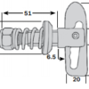 Brewery Fastener Gold Passivated (3355) - Image 2